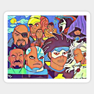 Black heroes Sticker